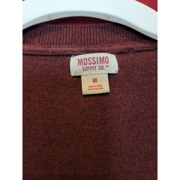 Mossimo Cardigan T Shirt Women's M Tunic Red Long Sleeve Lightweight 100% cotton - Picture 4 of 5